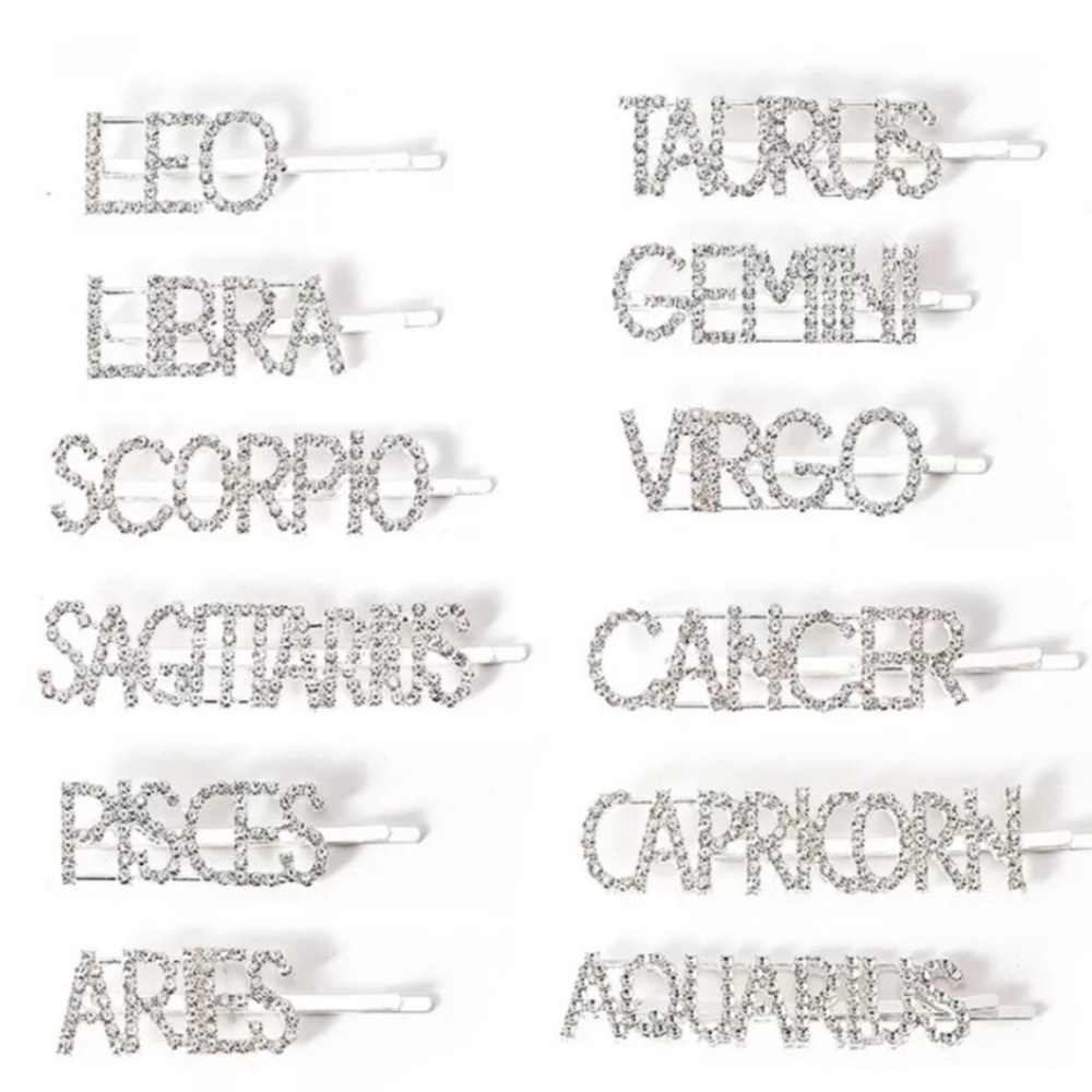 💎Zodiac Rhinestone Barrette💎